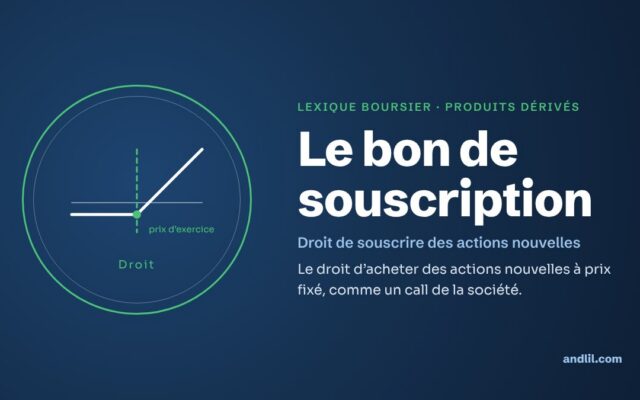 Lexique boursier · Produits dérivés : Le bon de souscription