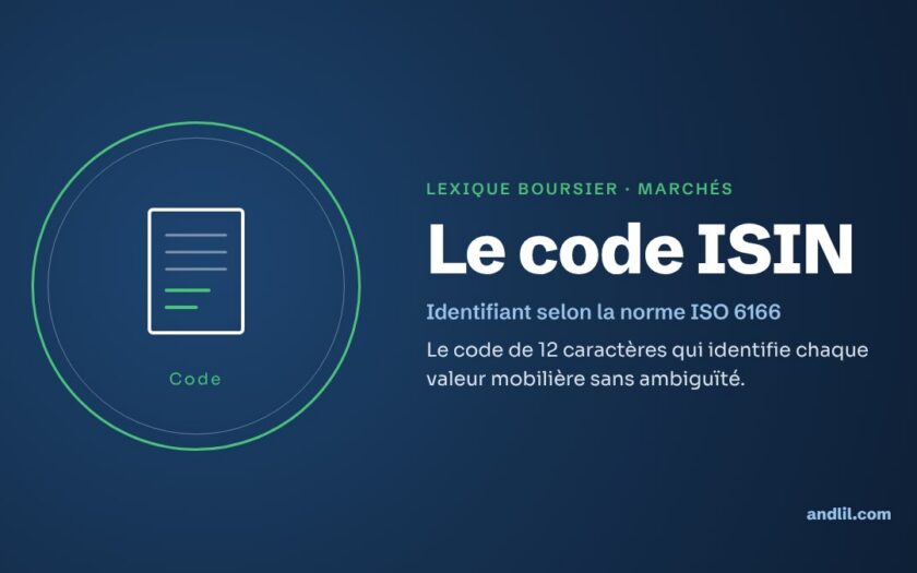 Lexique boursier · Marchés : Le code ISIN