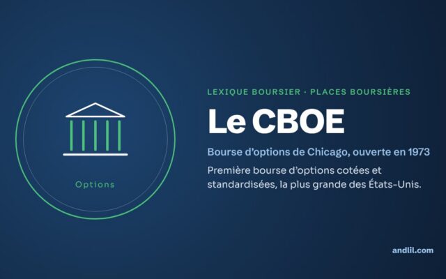 Lexique boursier · Places boursières : Le CBOE