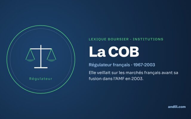 Lexique boursier · Institutions : La COB