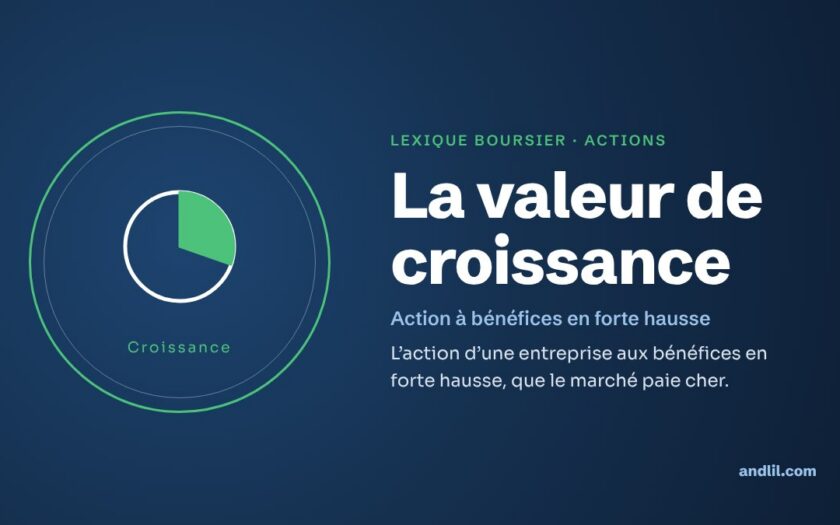 Lexique boursier · Actions : La valeur de croissance