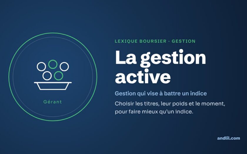 Lexique boursier · Gestion : La gestion active