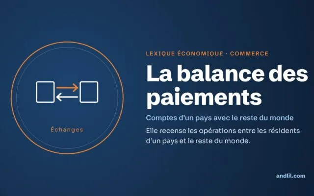 Lexique économique · Commerce : La balance des paiements