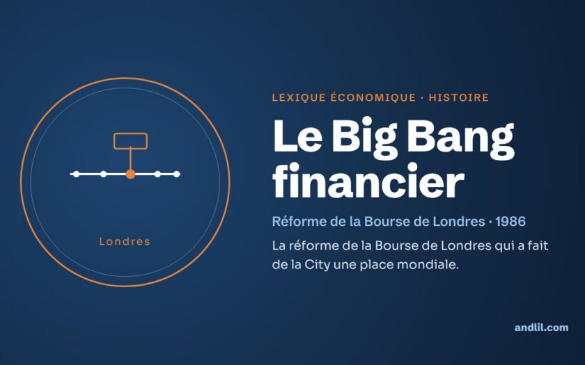 Lexique économique · Histoire : Le Big Bang financier