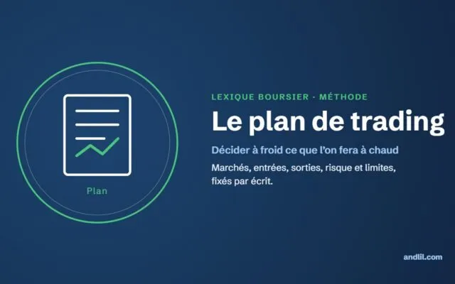 Lexique boursier · Méthode : le plan de trading