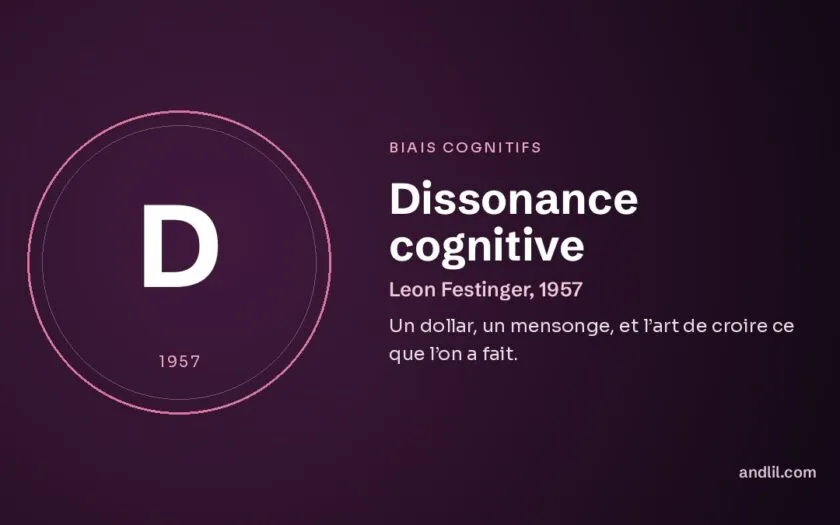 Dissonance cognitive : Un dollar, un mensonge, et l’art de croire ce que l’on a fait