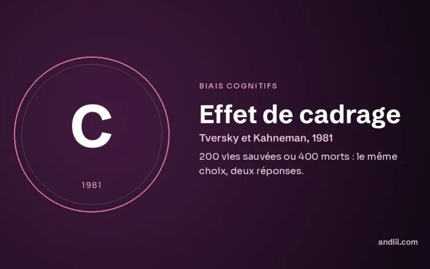 Effet de cadrage : 200 vies sauvées ou 400 morts : le même choix, deux réponses