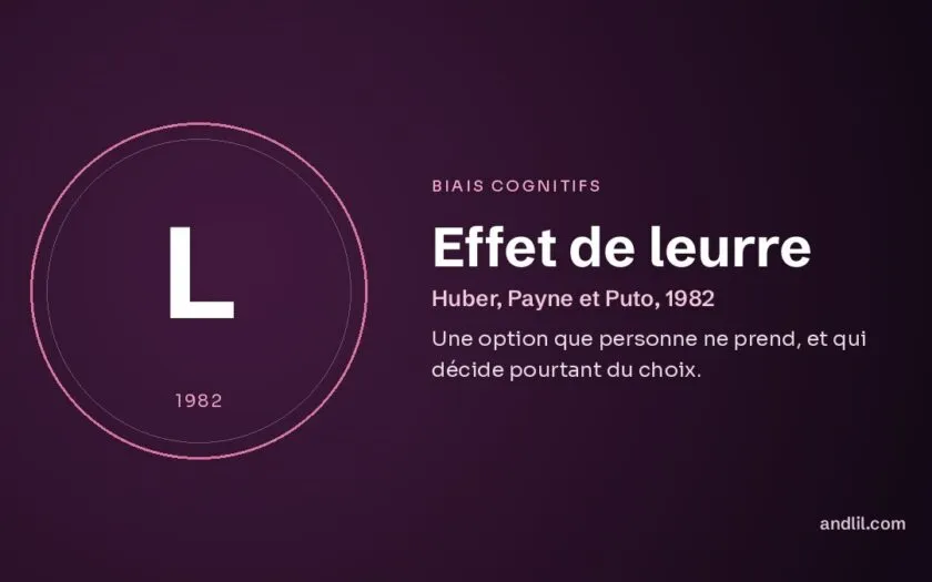 Effet de leurre : Une option que personne ne prend, et qui décide pourtant du choix
