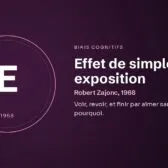 Effet de simple exposition : Voir, revoir, et finir par aimer sans savoir pourquoi