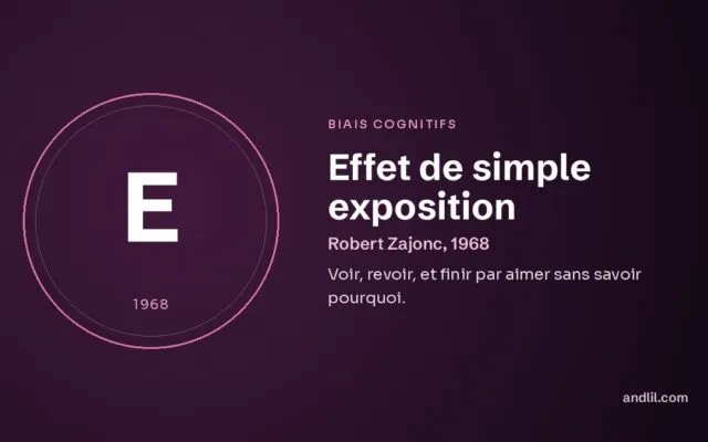 Effet de simple exposition : Voir, revoir, et finir par aimer sans savoir pourquoi