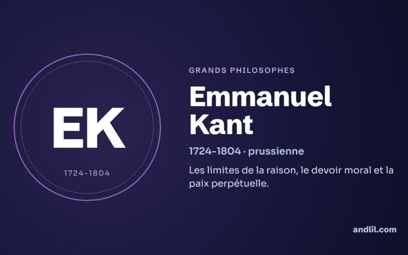 Emmanuel Kant : biographie, idées et héritage