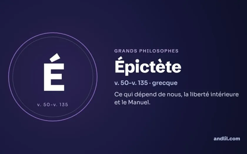 Épictète : biographie, idées et héritage