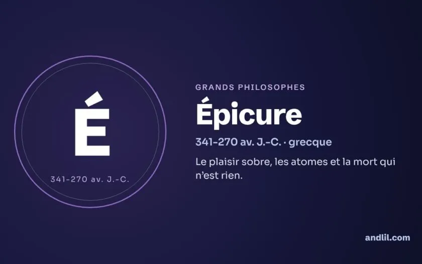 Épicure : biographie, idées et héritage