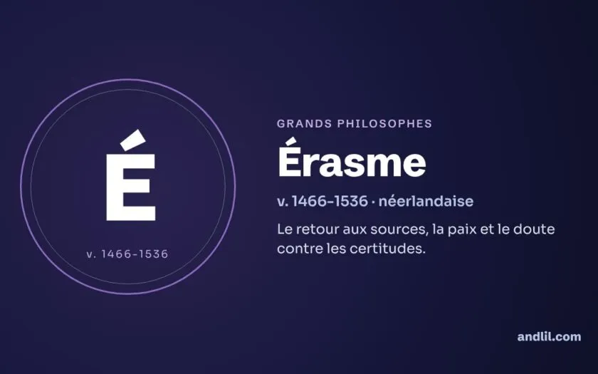 Érasme : biographie, idées et héritage
