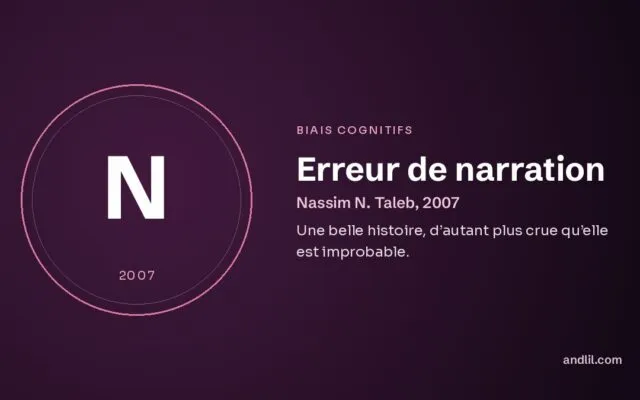 Erreur de narration : Une belle histoire, d’autant plus crue qu’elle est improbable