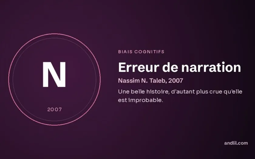 Erreur de narration : Une belle histoire, d’autant plus crue qu’elle est improbable