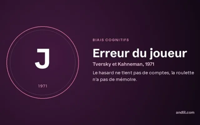 Erreur du joueur : Le hasard ne tient pas de comptes, la roulette n’a pas de mémoire