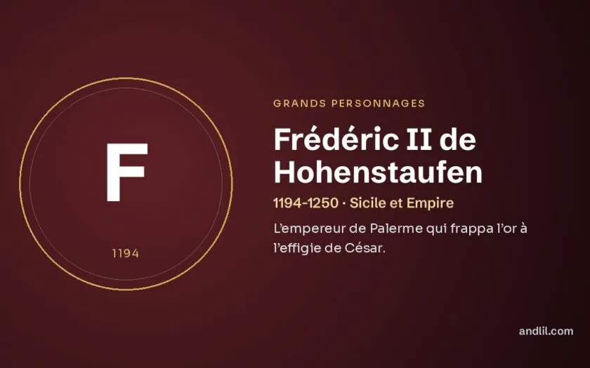 Frédéric II de Hohenstaufen : L’empereur de Palerme qui frappa l’or à l’effigie de César