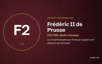 Frédéric II de Prusse (1712-1786 · Berlin, Potsdam), fiche du guide des grands personnages de l’histoire