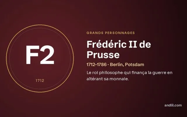 Frédéric II de Prusse : Le roi philosophe qui finança la guerre en altérant sa monnaie