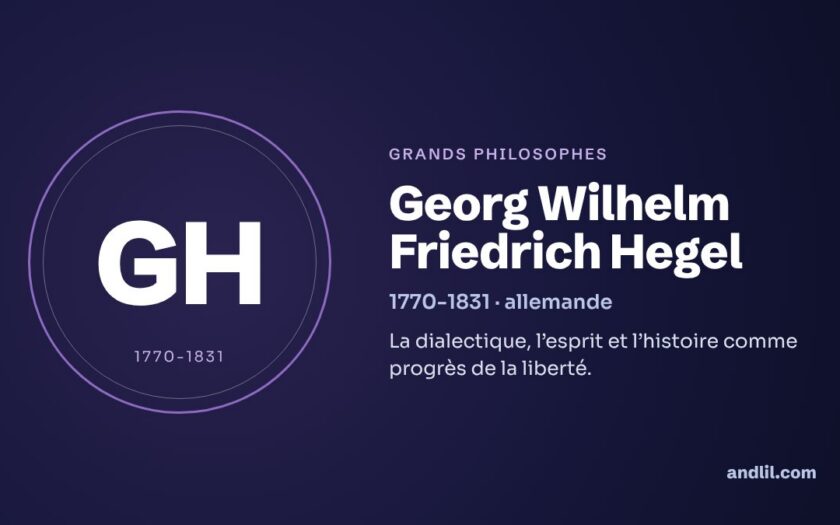 Georg Wilhelm Friedrich Hegel : biographie, idées et héritage