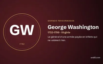 George Washington (1732-1799 · Virginie), fiche du guide des grands personnages de l’histoire