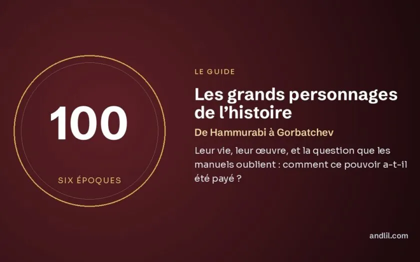 Les grands personnages de l’histoire : le guide en 100 biographies, en six époques