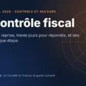 Le contrôle fiscal, fiche du guide fiscal 2026 d’andlil sur fond bleu nuit