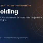 La holding, fiche du guide fiscal 2026 d’andlil sur fond bleu nuit