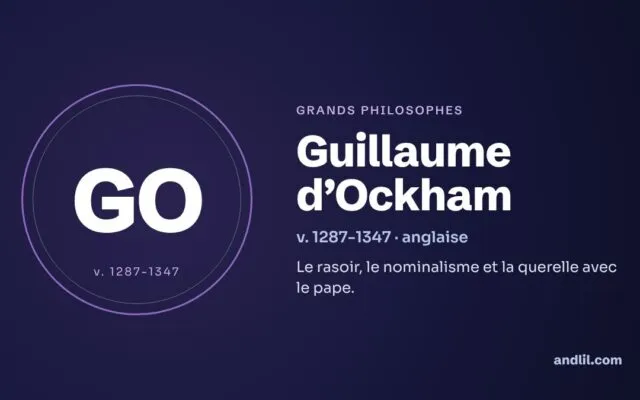 Guillaume d’Ockham : biographie, idées et héritage