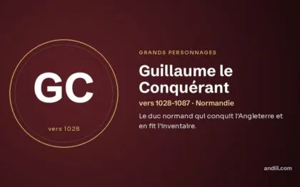 Guillaume le Conquérant (vers 1028-1087 · Normandie), fiche du guide des grands personnages de l’histoire