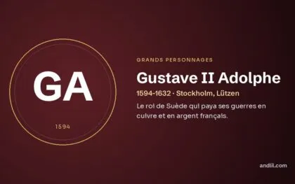 Gustave II Adolphe (1594-1632 · Stockholm, Lützen), fiche du guide des grands personnages de l’histoire