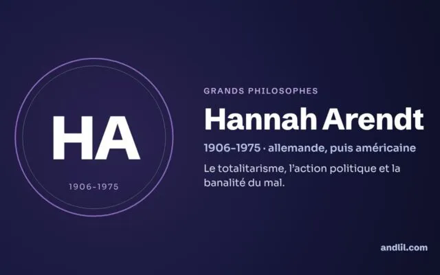 Hannah Arendt : biographie, idées et héritage