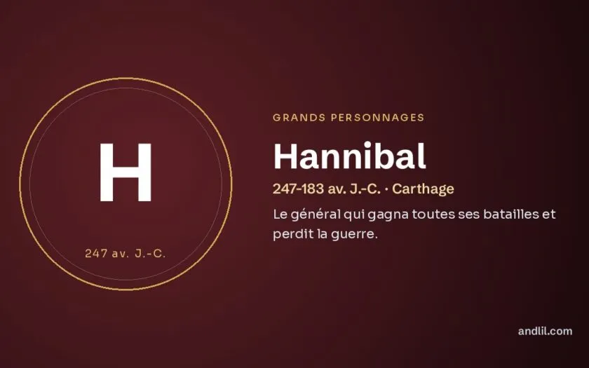 Hannibal : Le général qui gagna toutes ses batailles et perdit la guerre