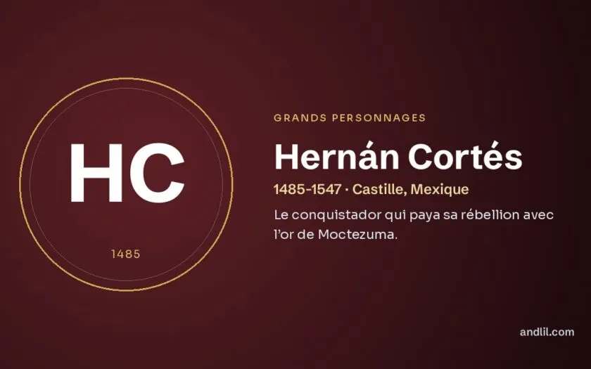 Hernán Cortés : Le conquistador qui paya sa rébellion avec l’or de Moctezuma