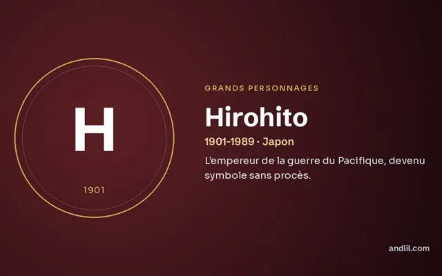 Hirohito : L’empereur de la guerre du Pacifique, devenu symbole sans procès