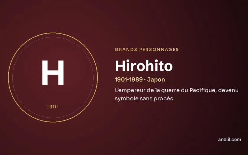 Hirohito : L’empereur de la guerre du Pacifique, devenu symbole sans procès