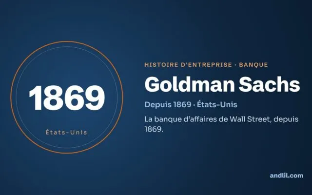 Histoire de Goldman Sachs