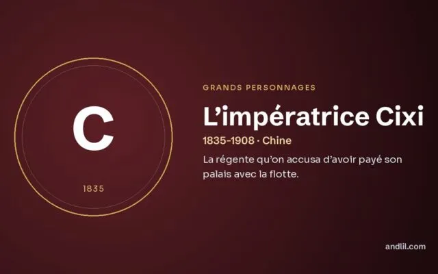 L’impératrice Cixi : La régente qu’on accusa d’avoir payé son palais avec la flotte