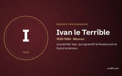 Ivan le Terrible (1530-1584 · Moscou), fiche du guide des grands personnages de l’histoire