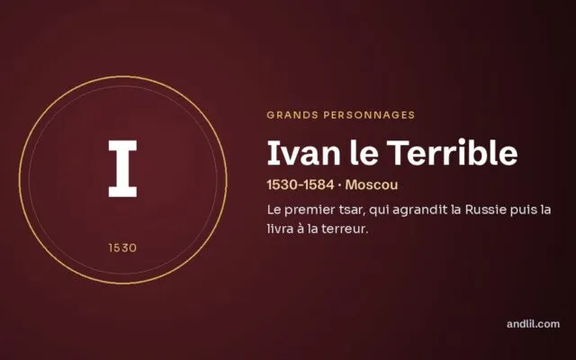 Ivan le Terrible : Le premier tsar, qui agrandit la Russie puis la livra à la terreur