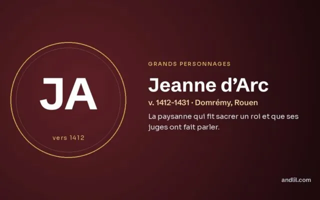 Jeanne d’Arc : La paysanne qui fit sacrer un roi et que ses juges ont fait parler