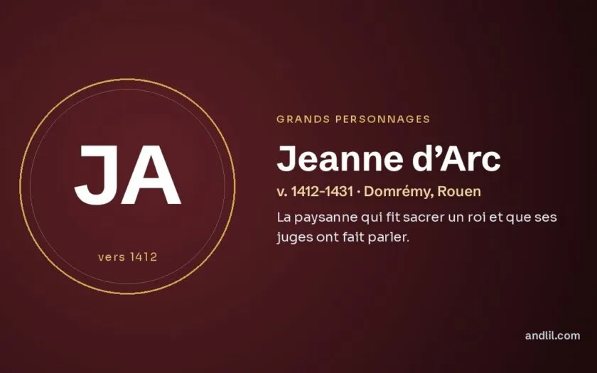 Jeanne d’Arc : La paysanne qui fit sacrer un roi et que ses juges ont fait parler
