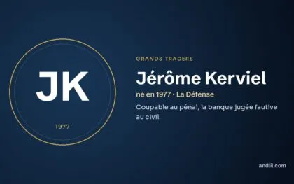 Jérôme Kerviel (né en 1977 · La Défense), fiche du guide des grands traders