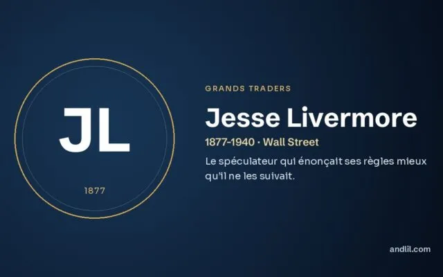 Jesse Livermore : Le spéculateur qui énonçait ses règles mieux qu’il ne les suivait