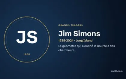 Jim Simons (1938-2024 · Long Island), fiche du guide des grands traders