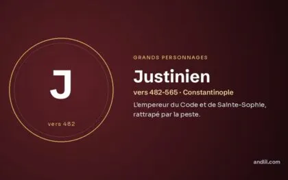 Justinien (vers 482-565 · Constantinople), fiche du guide des grands personnages de l’histoire