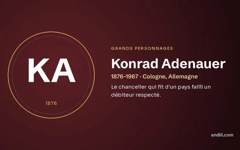 Konrad Adenauer : Le chancelier qui fit d’un pays failli un débiteur respecté