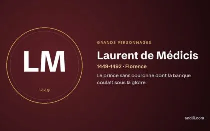 Laurent de Médicis (1449-1492 · Florence), fiche du guide des grands personnages de l’histoire