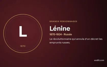 Lénine (1870-1924 · Russie), fiche du guide des grands personnages de l’histoire